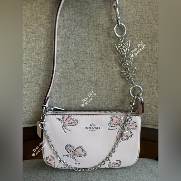 NWT！3PCS COACH Nolita 19 With Sparkly Butterfly Print（CCF58）fast shipping